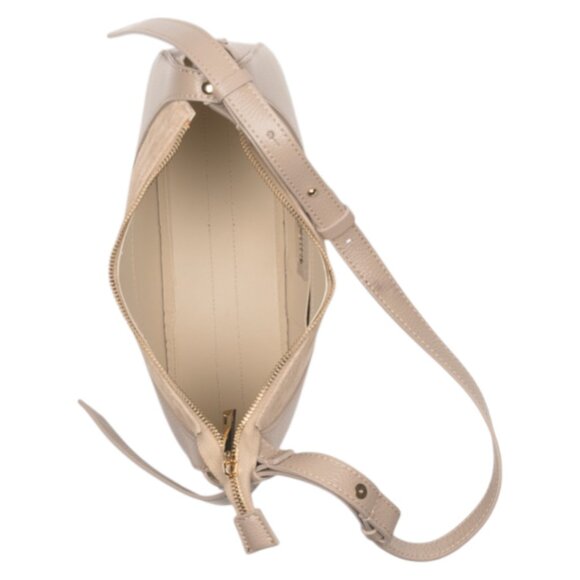 VIOLA CASTELLANI Made In Italy Leather Half Moon Crossbody - Picture 2 of 3